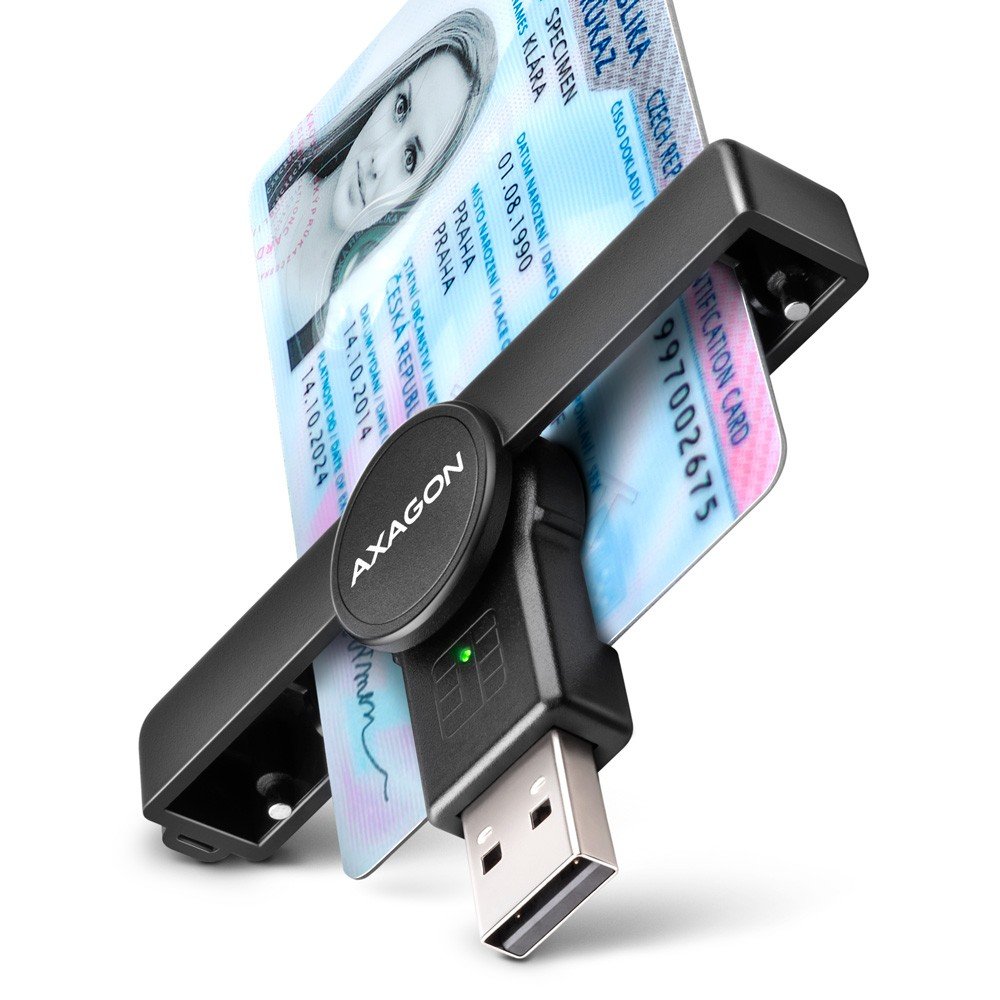 AXAGON CRE-SMPA USB Smart Card Reader
