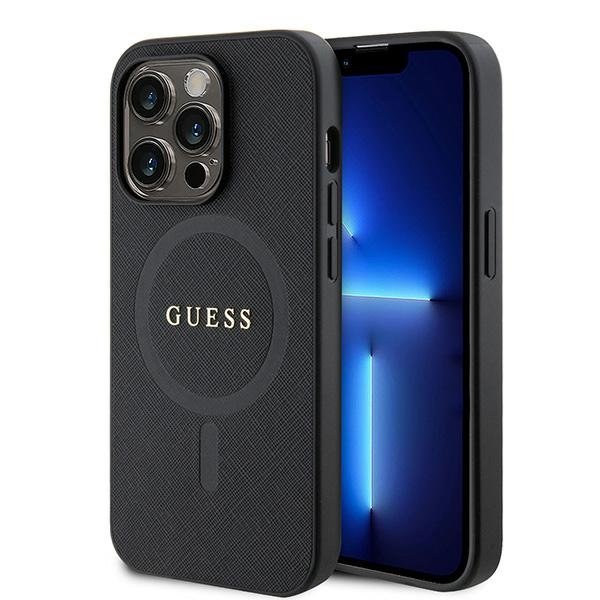 GUESS Saffiano MagSafe Back Case for