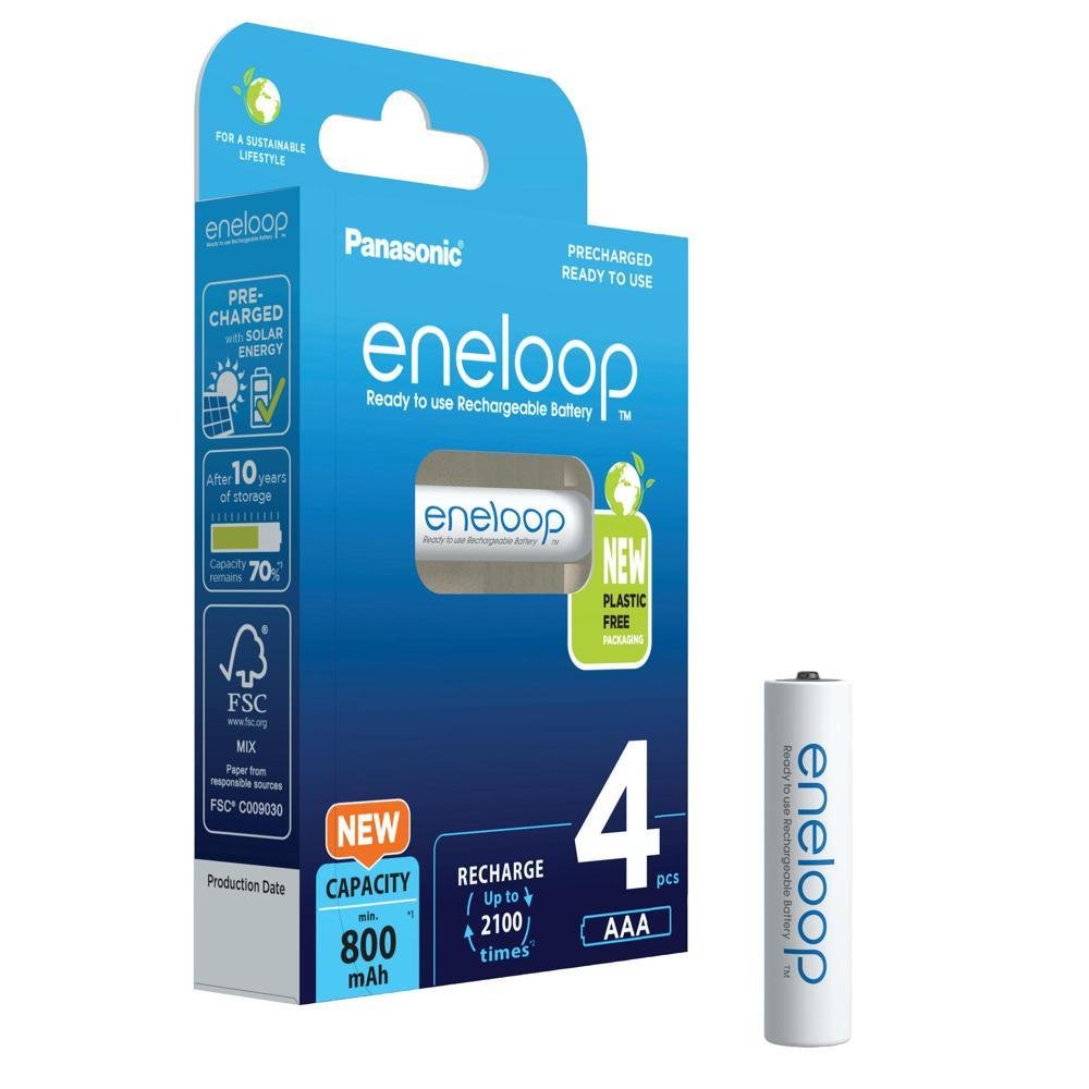 PANASONIC Eneloop AAA Batteries, 800mAh, rechargeable
