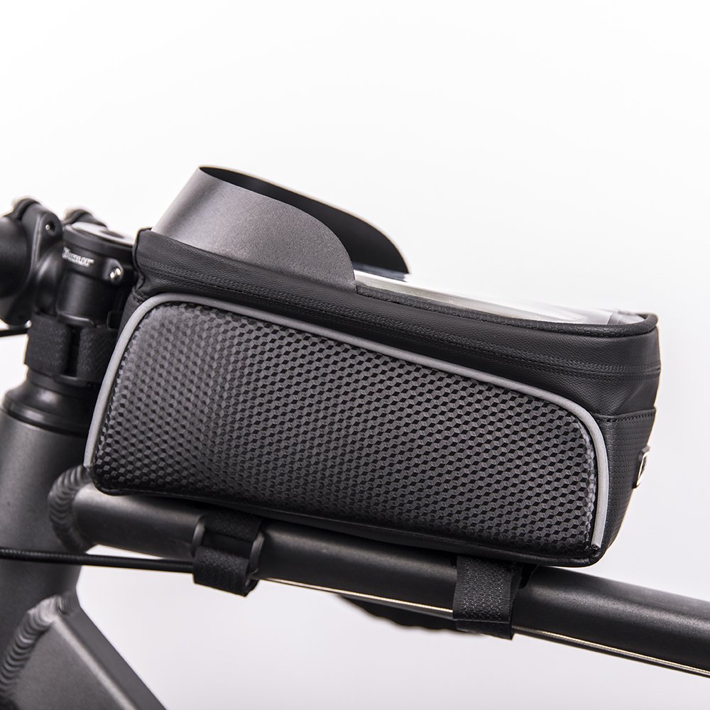 Mocco Waterproof bicycle frame bag with a shielded phone pocket