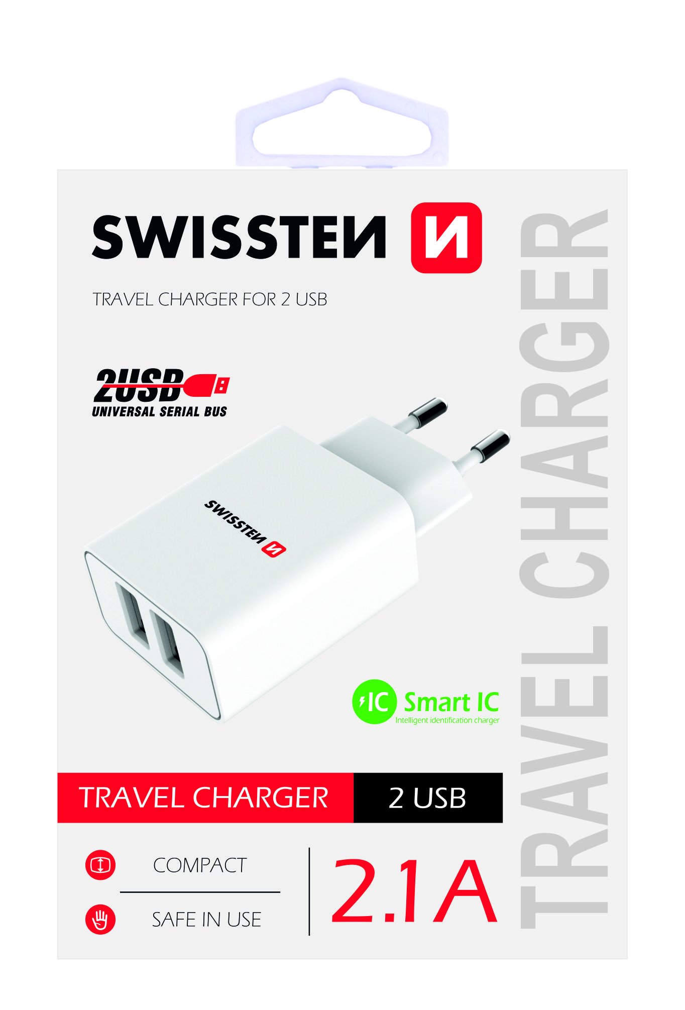Swissten Premium Travel Charger USB 2.1A / 10.5W