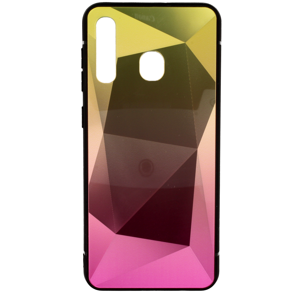 Mocco Stone Ombre Back Case, Silicone Case with Gradient Color for Apple iPhone 7/8, Yellow-Pink