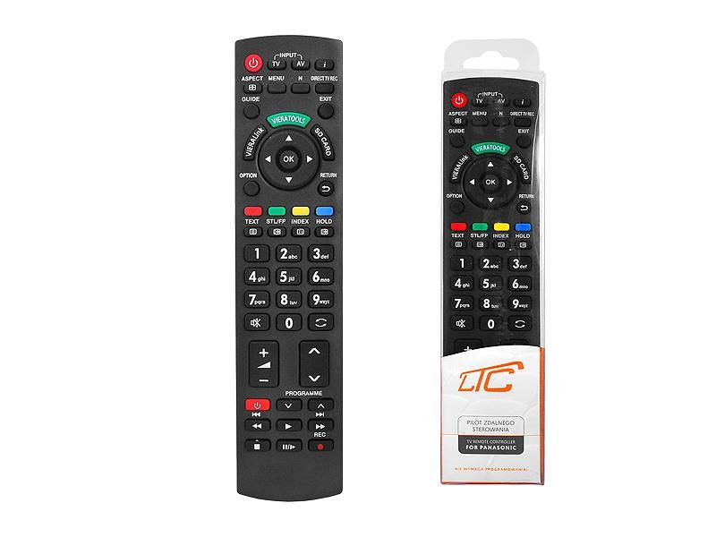HQ LXP045 Universal TV Remote Control, LCD/LED, Panasonic / Black
