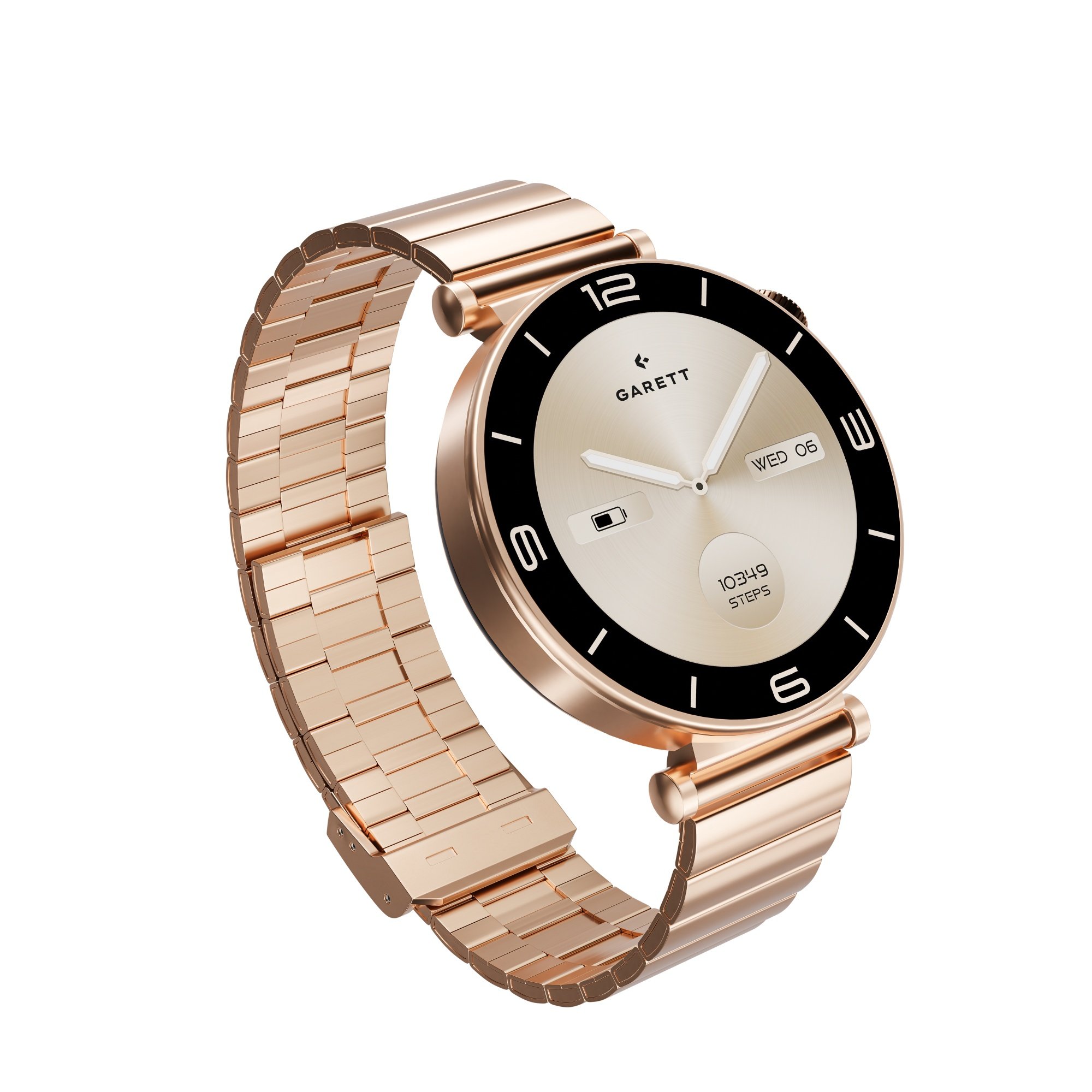 GARETT Rose Gold Solid steel Smartwatch