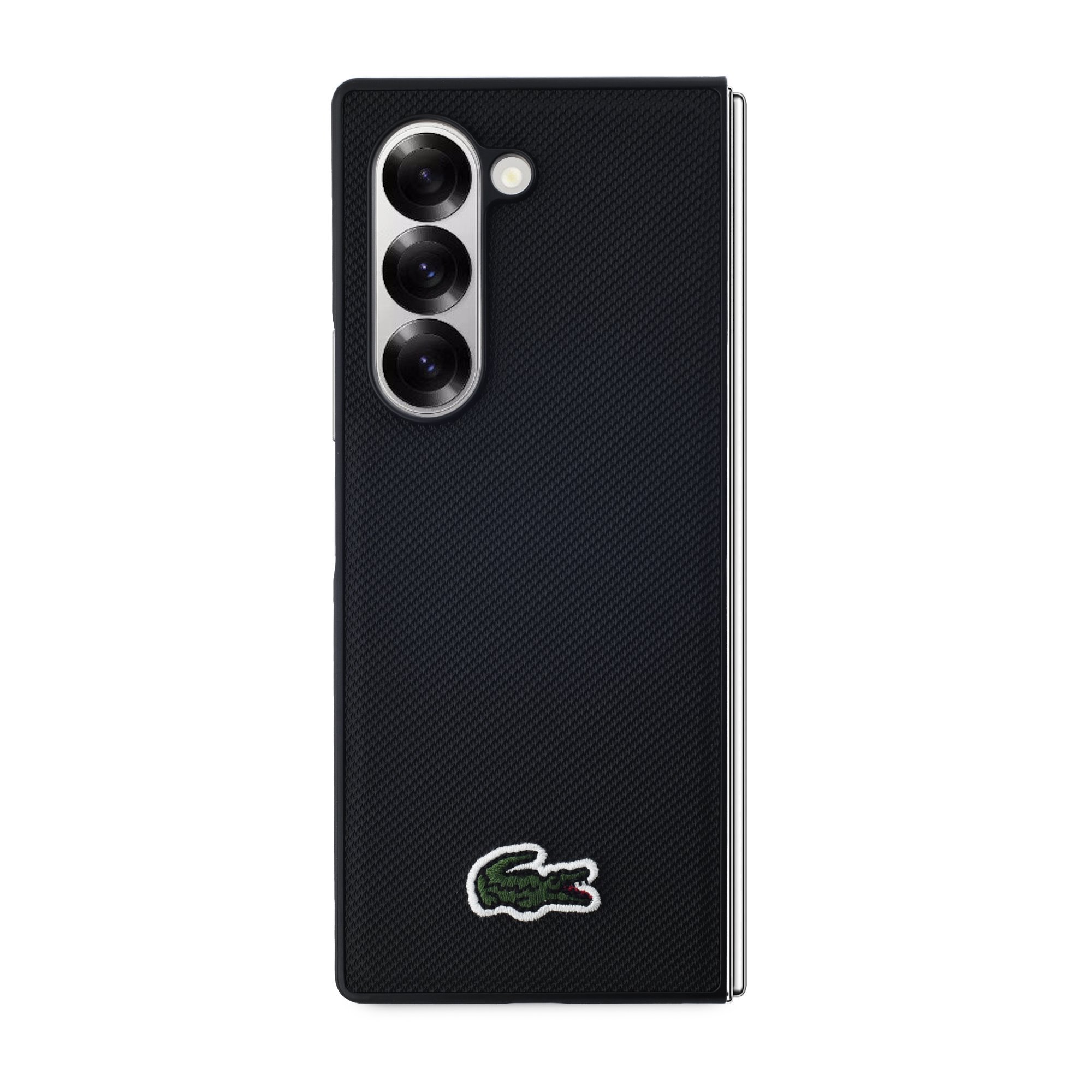 Lacoste Iconic Petit Pique Woven Logo MagSafe Case for Samsung Galaxy Z Fold 6