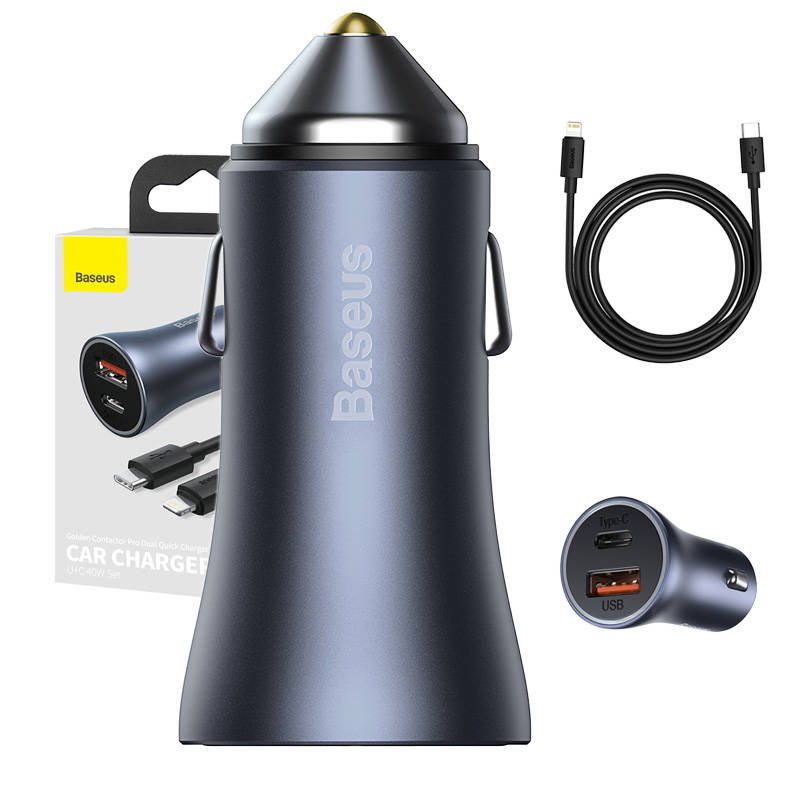 Baseus Pro Golden Contactor Car Charger