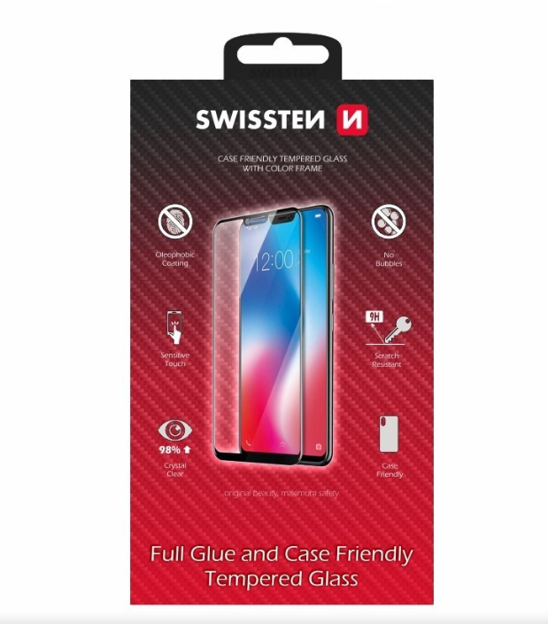 Swissten Full Face Tempered Glass Screen