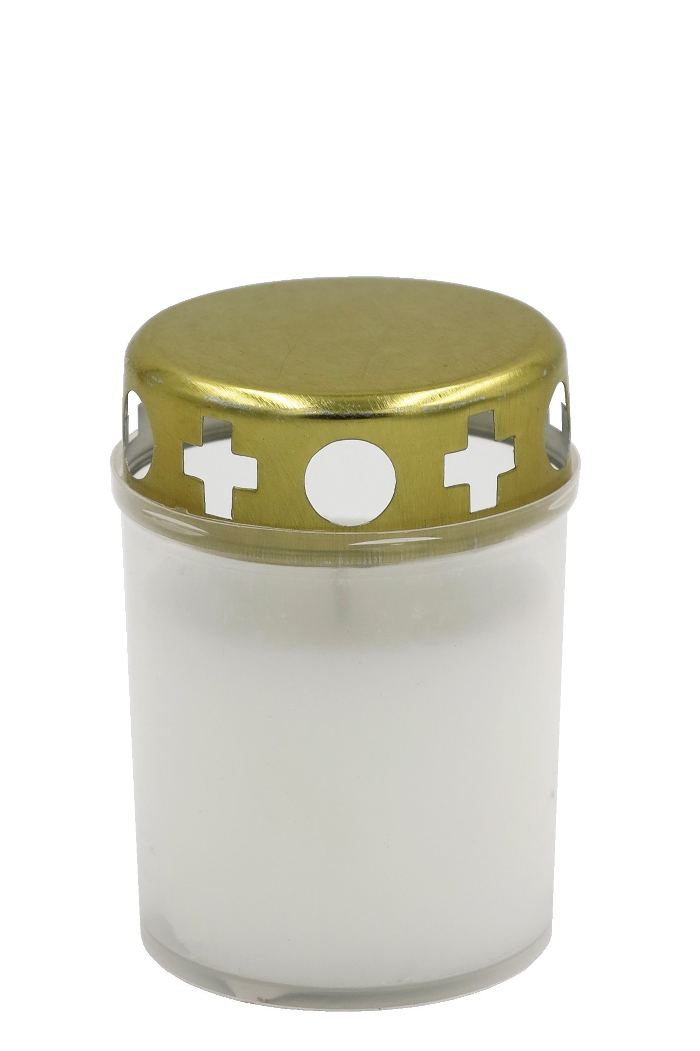 Candela Memorial Candle with Cap, White