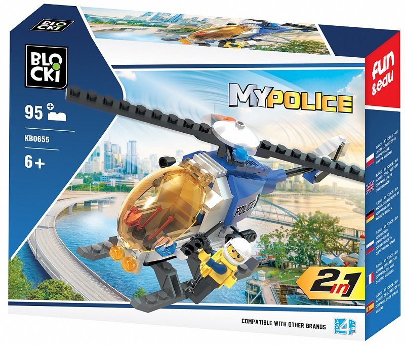 BLOCKI MyPolice Police Helicopter / KB0655 / Constructor with 95 parts / Age 6+