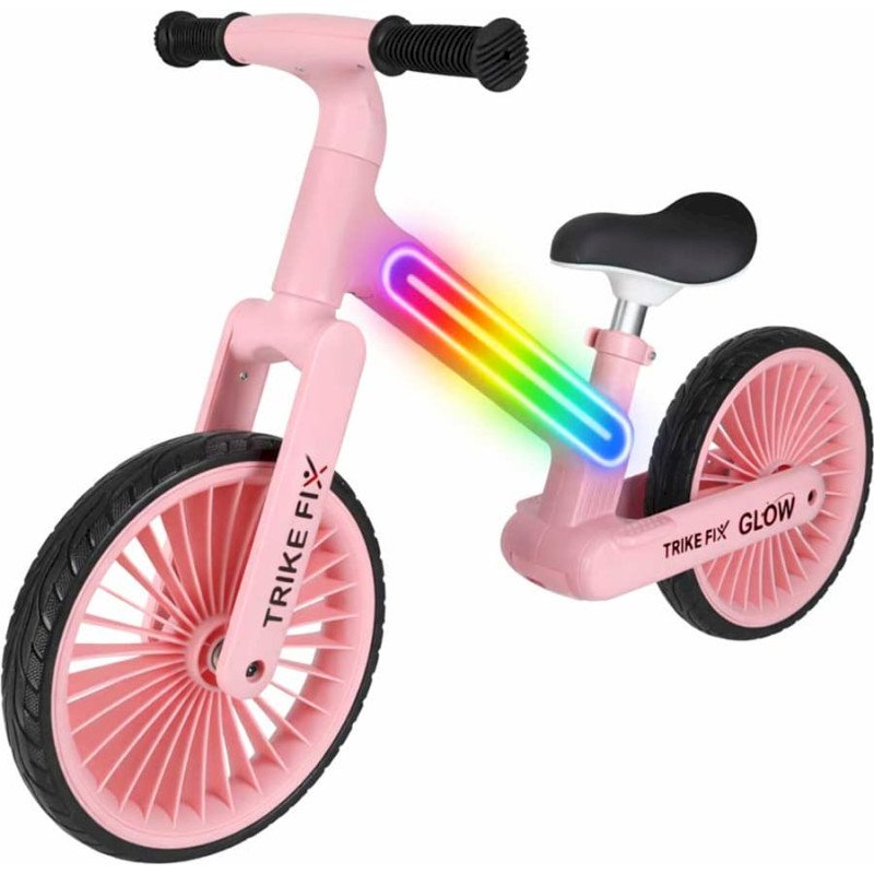 Trike Fix Pink LED Glow Balance Bike