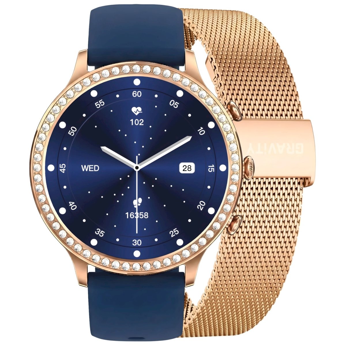 Gravity GT5-6 Women's Smartwatch, Pink Gold