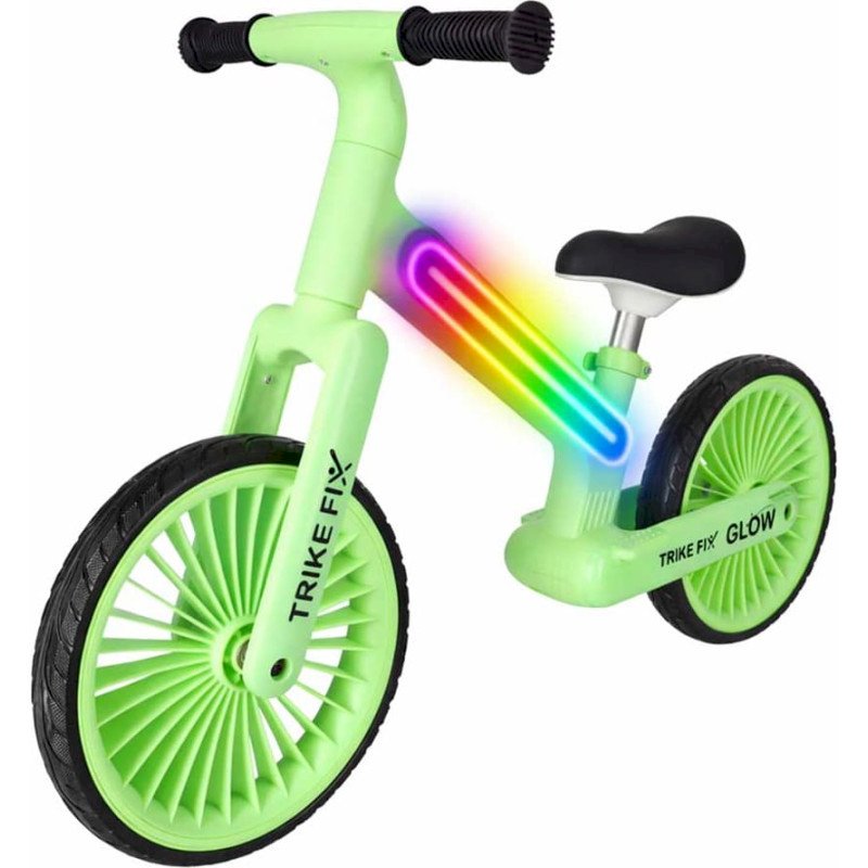 Trike Fix Glow LED Balance Bike, Green