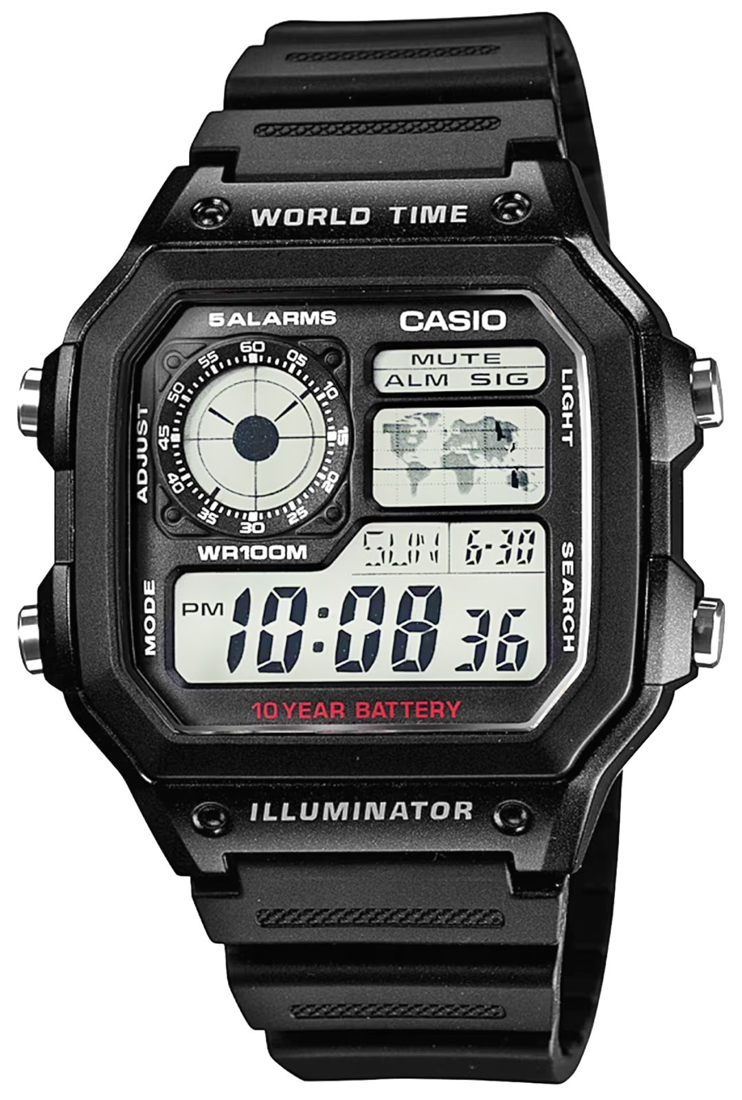 CASIO AE-1200WH-1AVEF Vīriešu pulkstenis