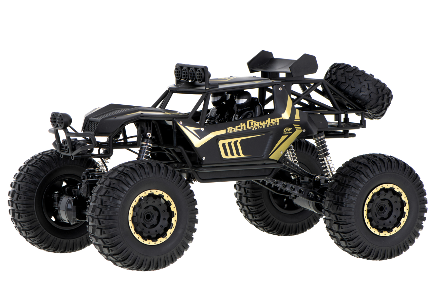 RoGer RC Rock Crawler Radio Controlled Buggy 2.4GHz / 1:8 / 51cm Black