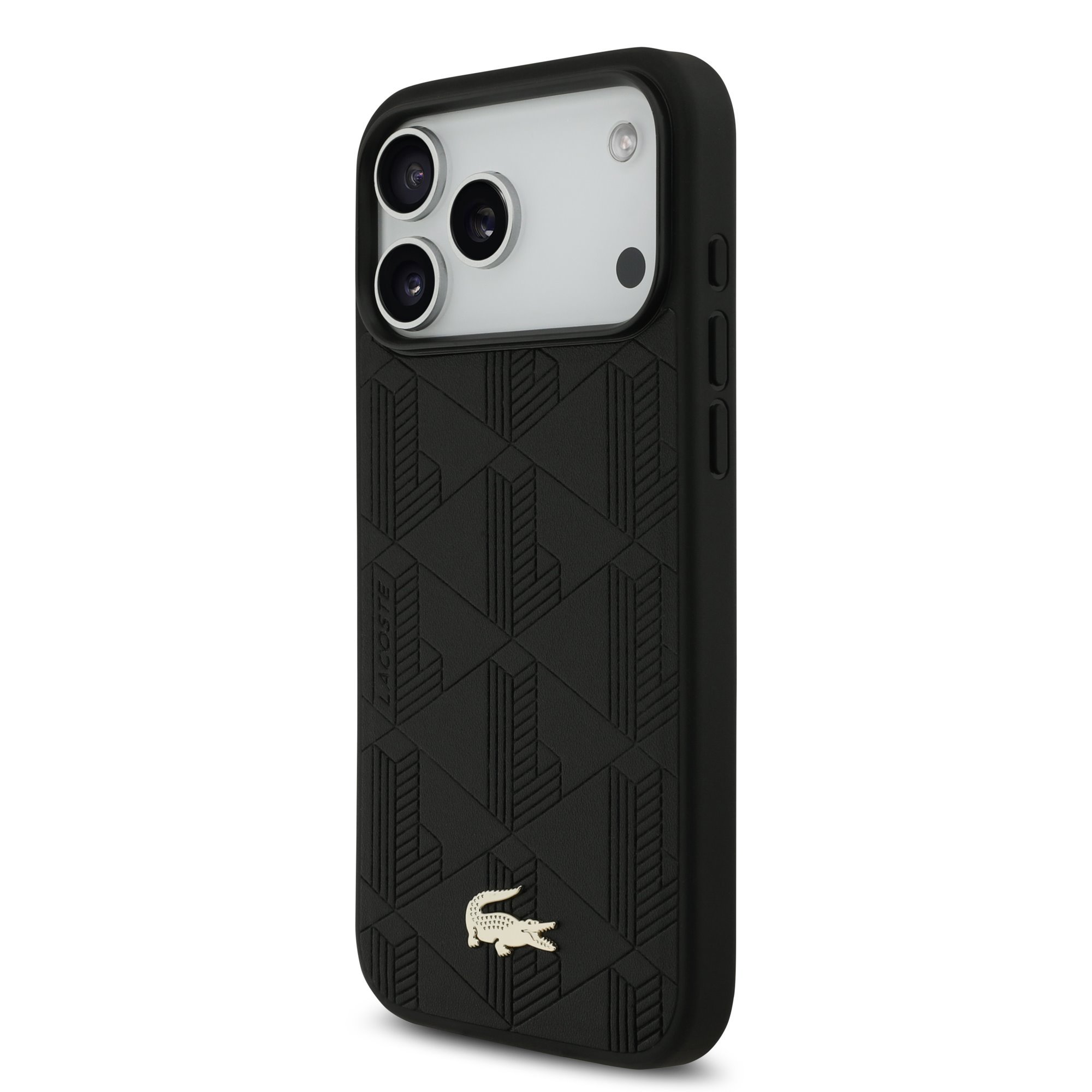 Lacoste PU Nomogram Gold Logo MagSafe Case for Apple iPhone 17 Pro Max