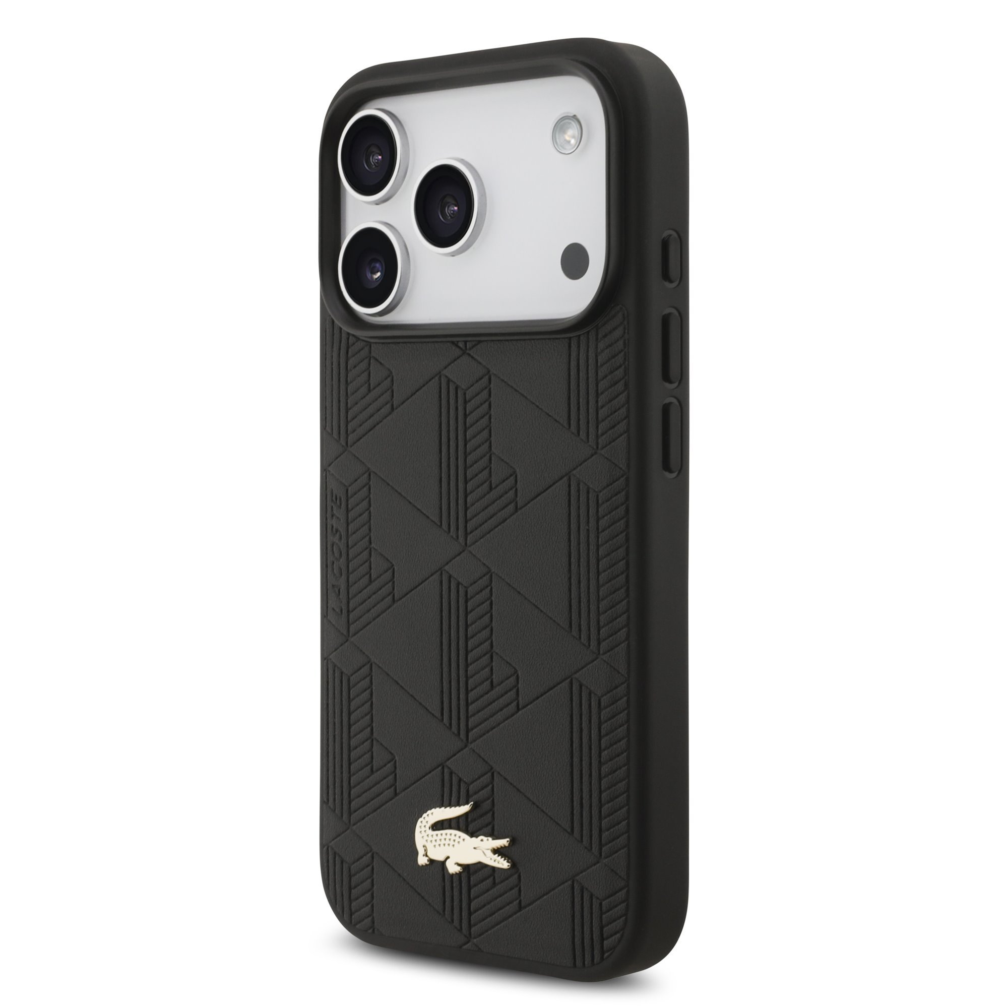 Lacoste PU Nomogram Gold Logo MagSafe Case for Apple iPhone 17 Pro
