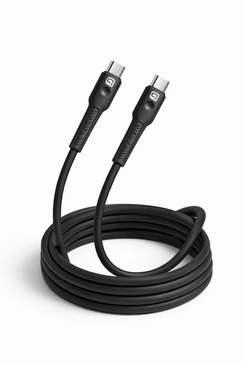 Quik Accessories QK-1011 Soft Silicone 60W Charging AND Data Cable, USB-C to USB-C, 1m