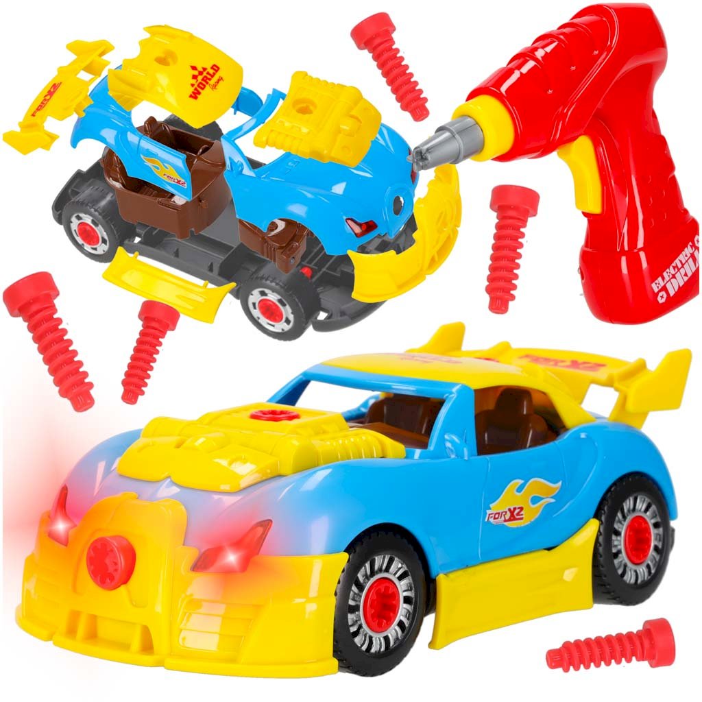 RoGer Interactive Build-Your-Own Sports Car with Lights and Sound