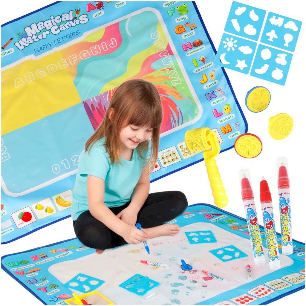 RoGer Water Drawing Mat for Kids, 100 x 80 cm