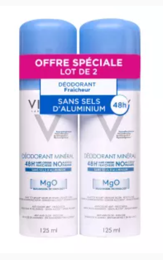 Vichy 48H Anti-Perspirant Deodorant 2 x