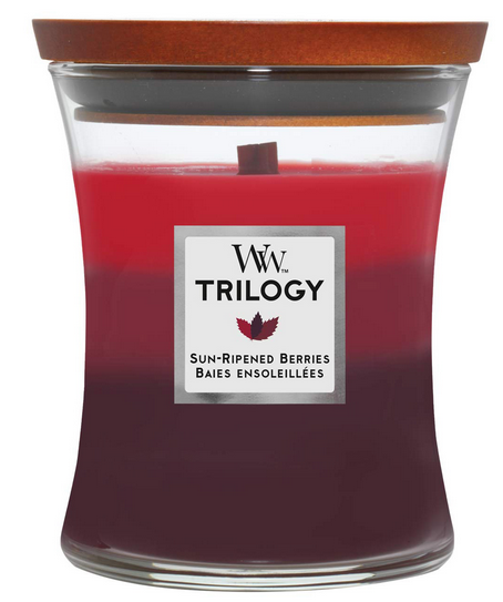 Woodwick Trilogy Sun-Ripened Berries Candle, 275 g