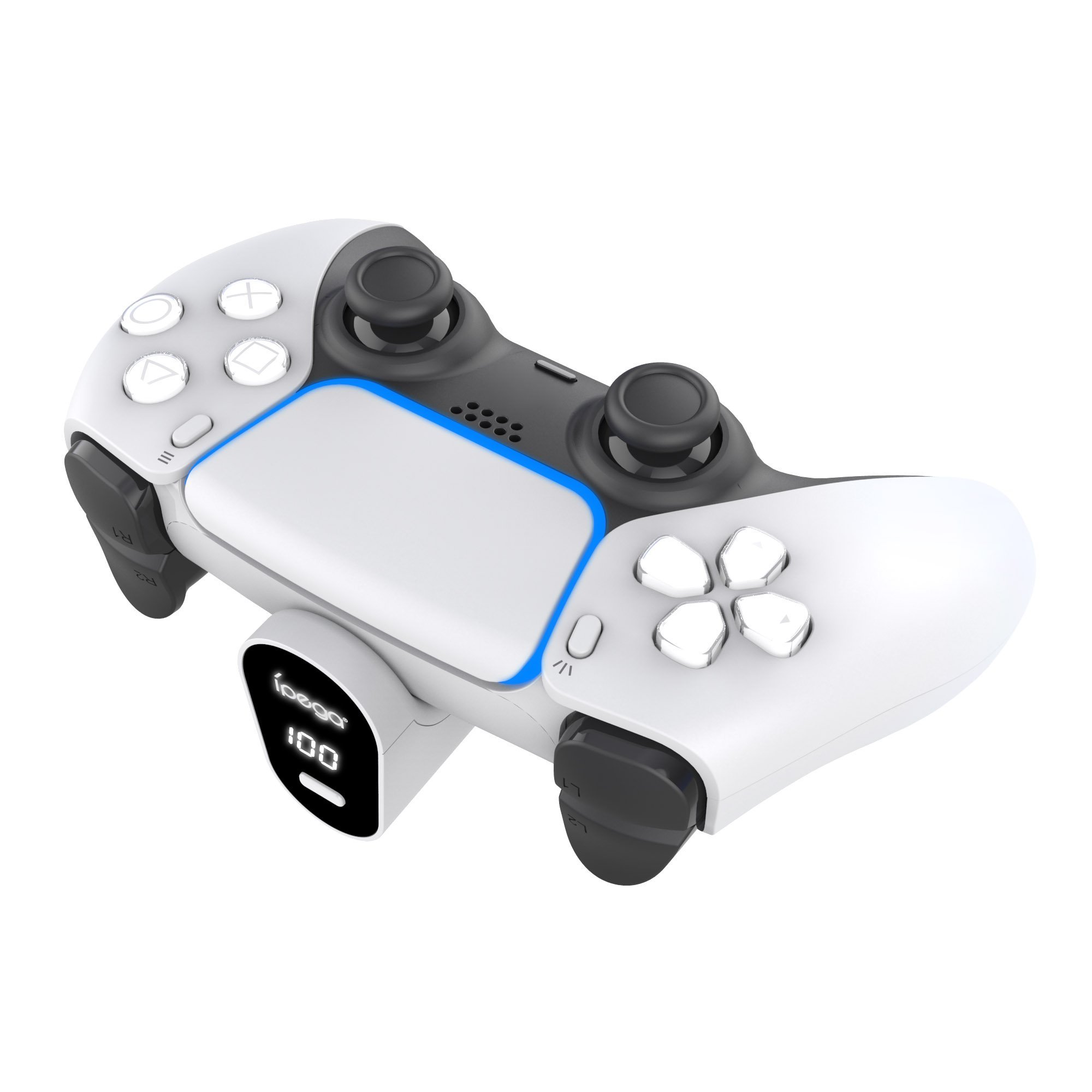 ipega P5042 Portable Rechargeable Battery for PS5 Controller, white color