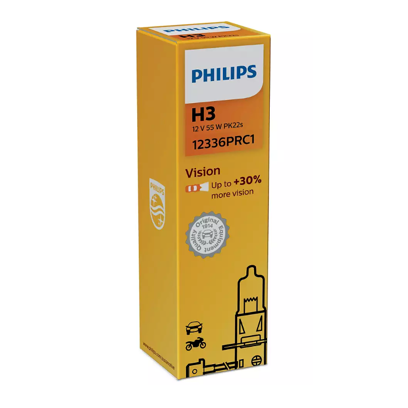 PHILIPS H3 Vision Car Bulb 12V 55W 12336PRC1