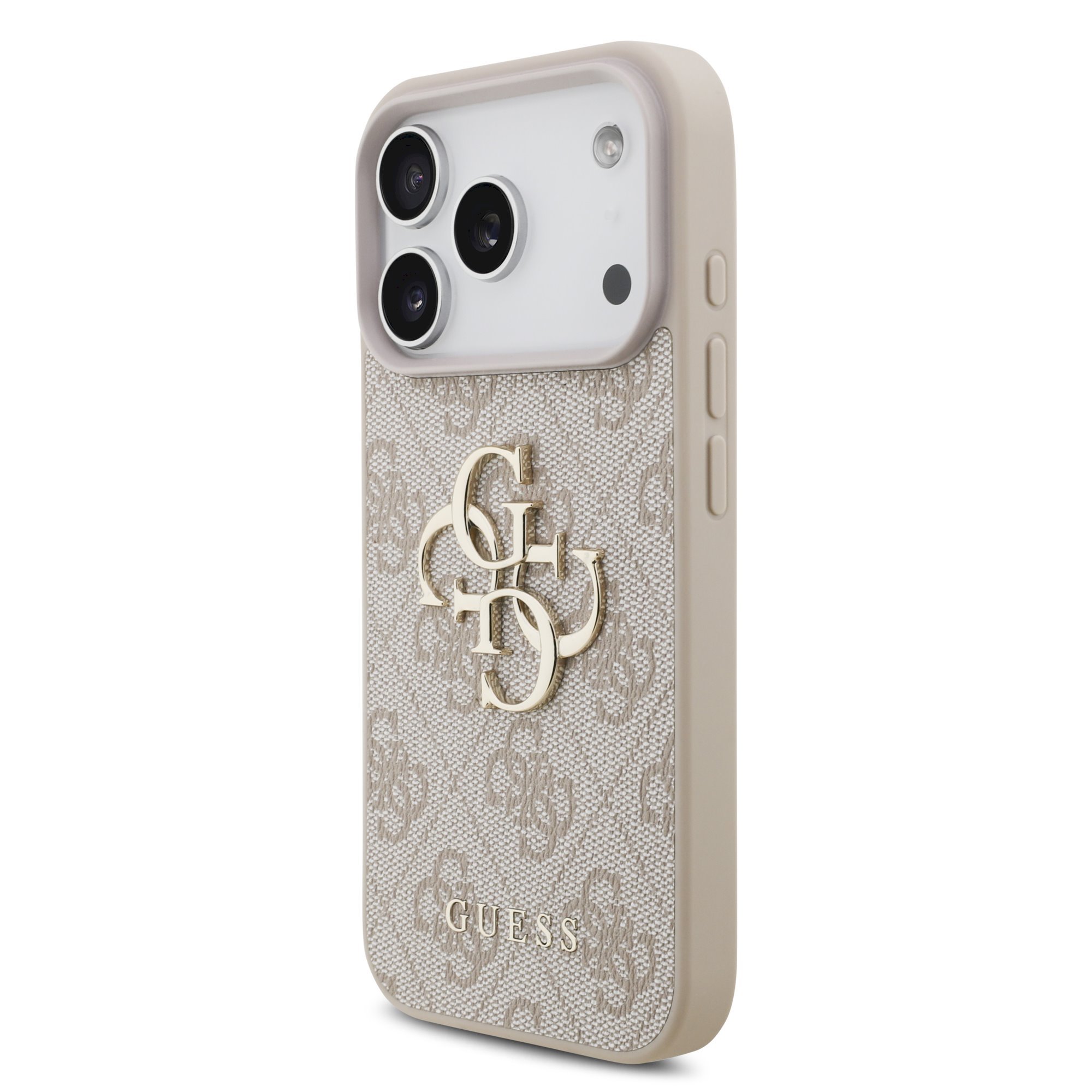 GUESS PU 4G Metal Logo Case for iPhone 18 Pro / Pink