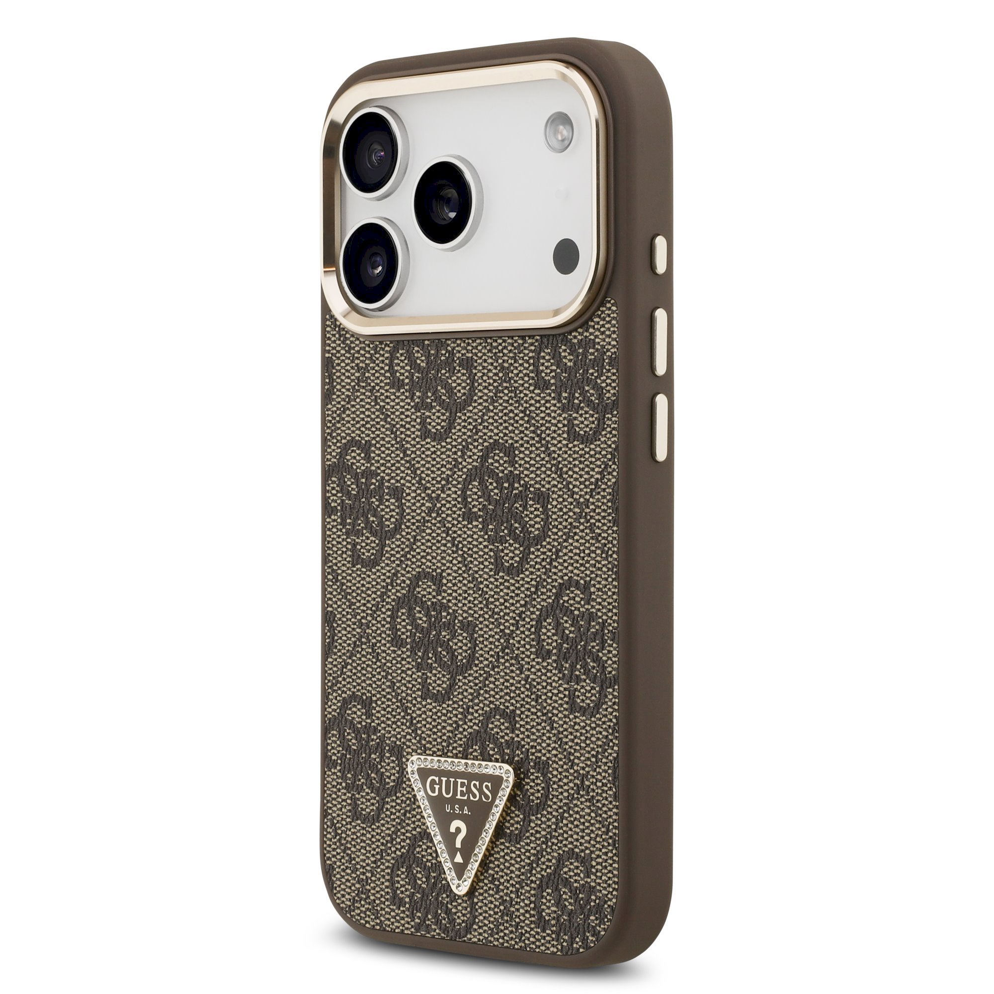 GUESS PU Leather 4G Strass Triangle