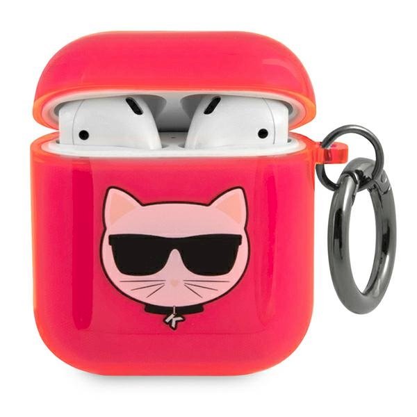 Karl Lagerfeld KLA2UCHFP Pink Choupette AirPods case