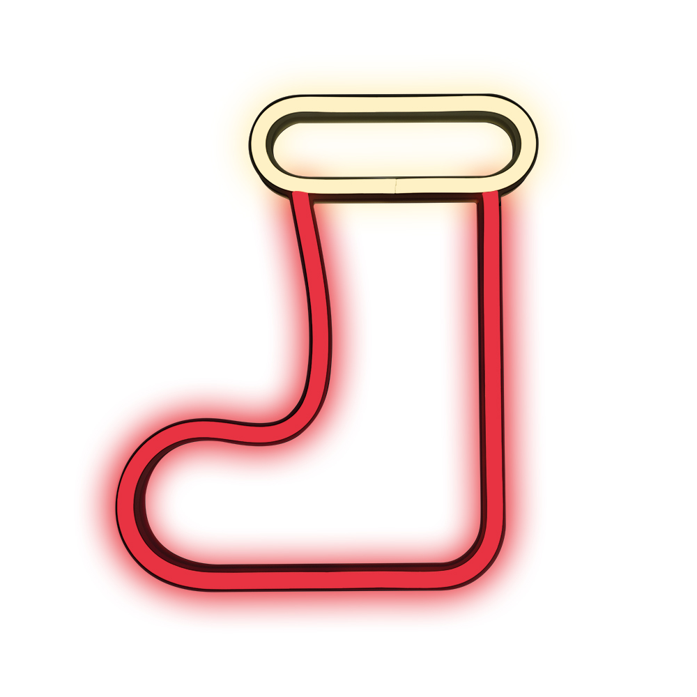 Forever Light FLNE23 CHRISTMAS SOCK Neon LED Signboard
