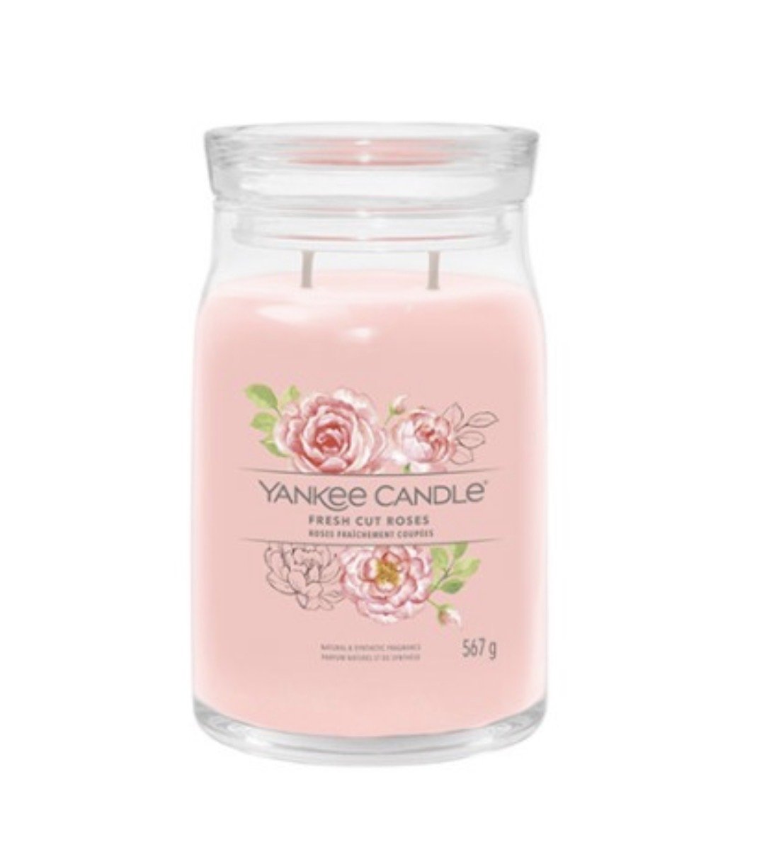 Yankee Candle Scented Candle Fresh Cut Roses 567g