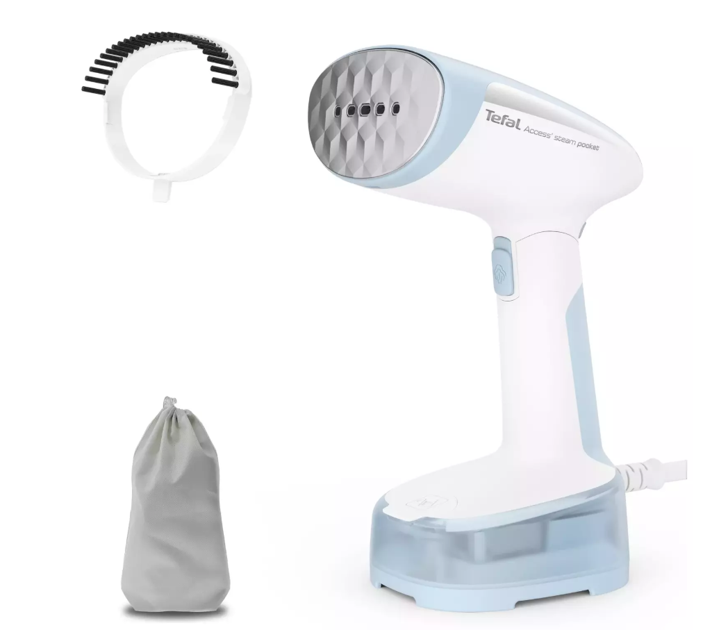 TEFAL Steam Pocket DT3041 Handheld Garment Steamer, 1300W