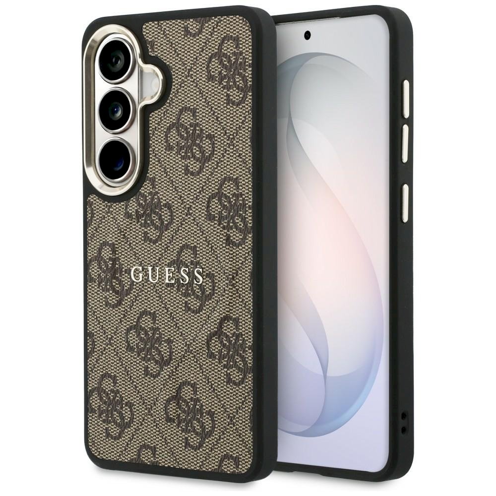 GUESS 4G Embossed Ring MagSafe Case for Samsung Galaxy S26 Plus / brown