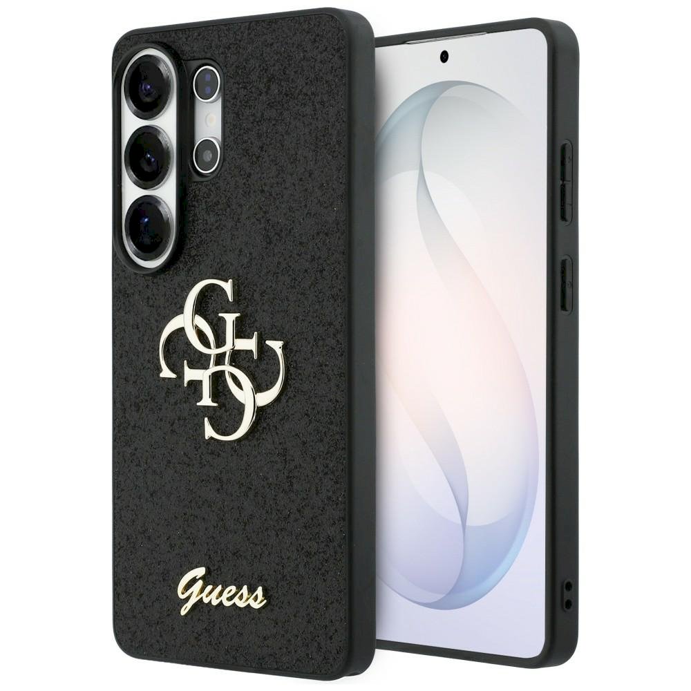 GUESS Case: Fixed Glitter Big 4G Metal Logo for Samsung Galaxy S26 Ultra / Black