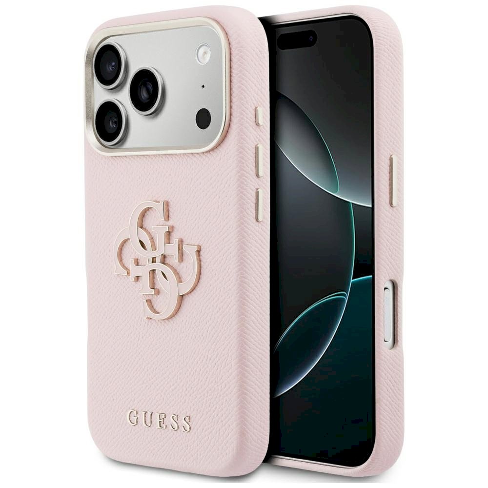 GUESS Case FW Resin Logo for iPhone 17 Pro / pink