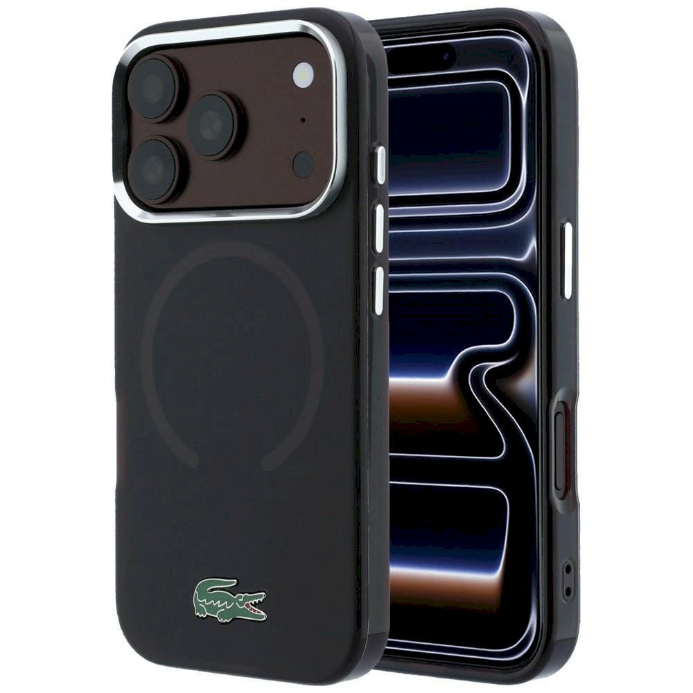 Lacoste IML Frosted Lacquer Logo MagSafe Case for iPhone 18 Pro Max / 17 Pro Max / Burgundy