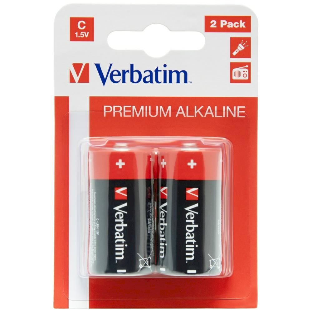 Verbatim C-LR14 C Batteries 2pcs