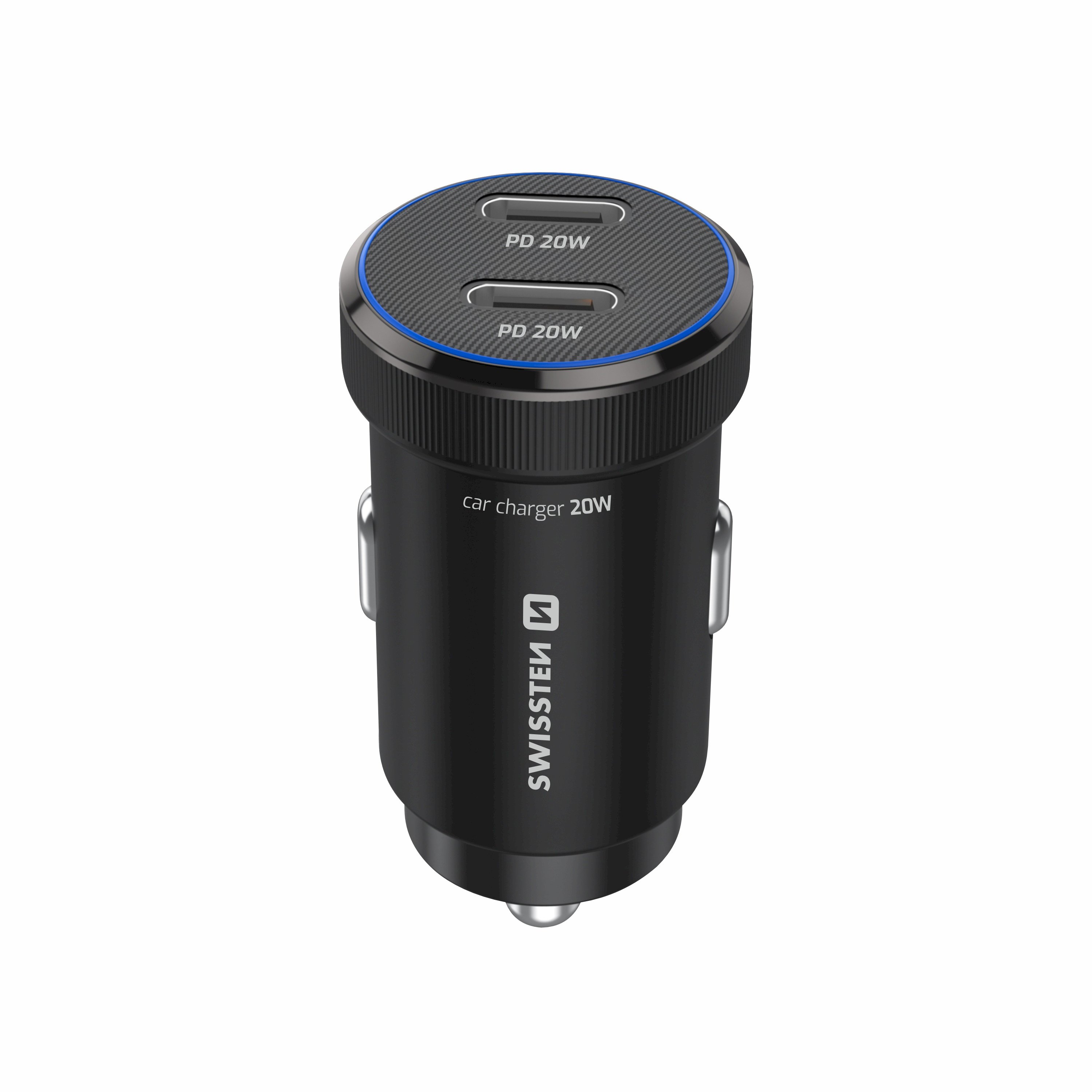 Swissten PD Mini 2x USB-C Car