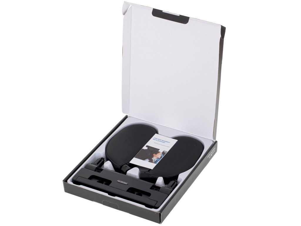 RoGer Adjustable car headrest for head and neck, black