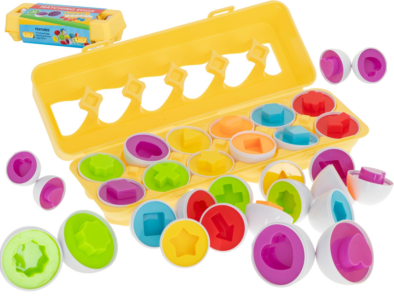 RoGer Educational Puzzle Toy “Eggs” 12-Piece Set