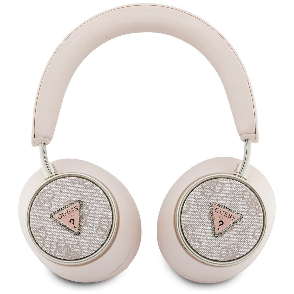 GUESS 4G Triangle Logo ENC Wireless Headphones - Pink
