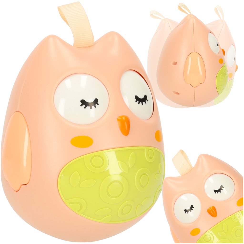 RoGer Sensory Owl Toy - Pink