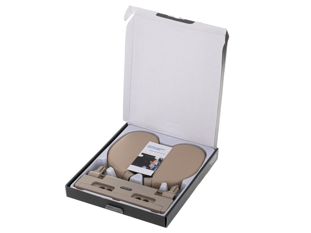 RoGer Adjustable car headrest for head and neck support, beige