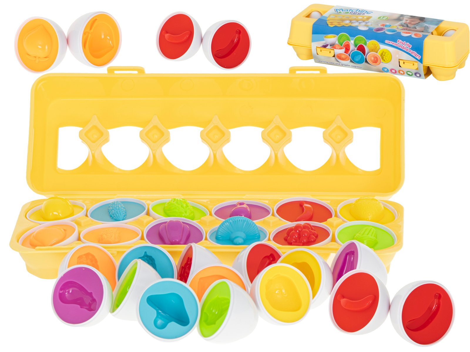 RoGer Educational Puzzle Toy "12 Learning Eggs"