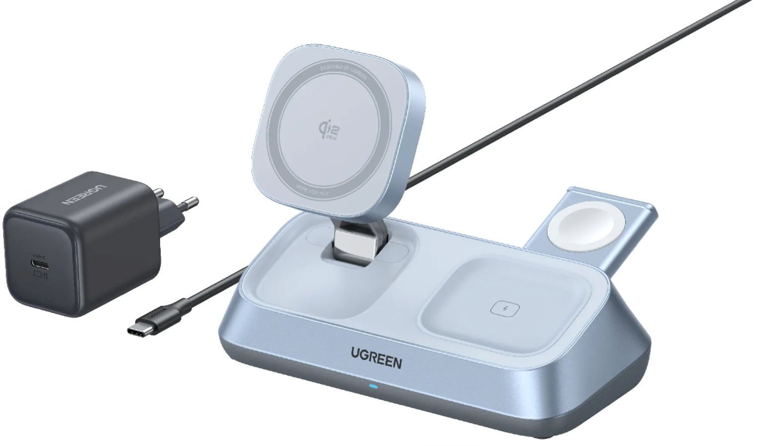 UGREEN W711 MagFlow 3-in-1 Magnetic Wireless