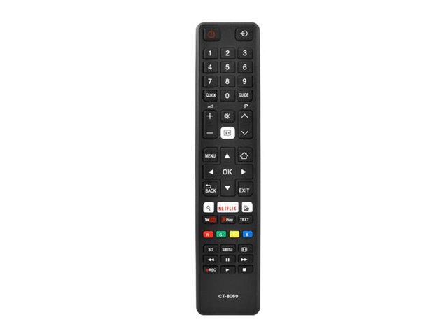Lamex LXP8069 TV remote control for Toshiba CT-8069 LCD TV, 3D / NETFLIX / YOUTUBE