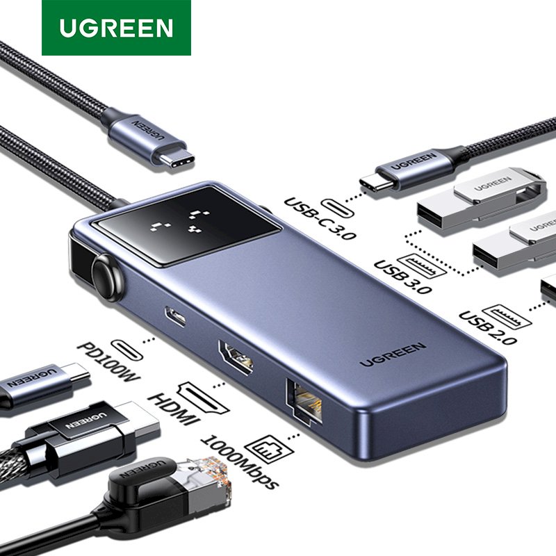 UGREEN CM888 Docking Station 7in1 USB-C to USB3.0, HDMI, USB-C, PD 85W