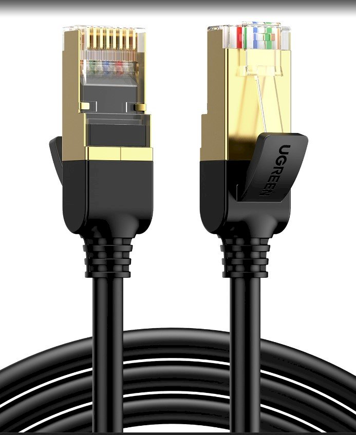 UGREEN NW107 Cable F/FTP CAT7 with 2xRJ45 plugs 0.5m / black