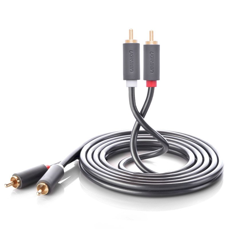 UGREEN AV104 Cable 2xRCA male - 2xRCA male 2m black